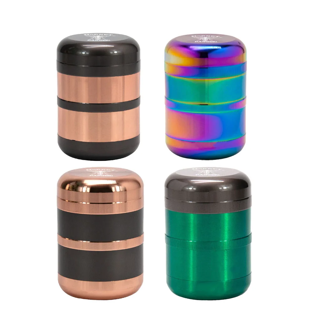 

HORNET Zinc Alloy Herb Tobacco Grinder with Pollen Catcher 60mm 6 Piece Metal Smoke Grinder Smoking Weed Accessories