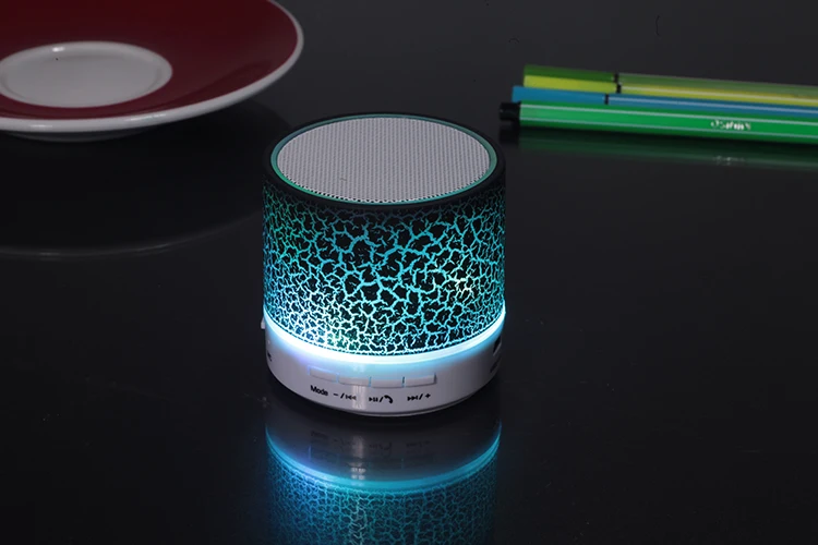 Мини беспроводной портативный Bluetooth динамик s Crack светодиодный USB Радио FM MP3 стерео