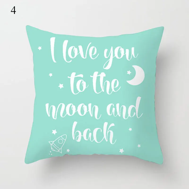 

Cute Pillowcase Cartoon Cloud Moon Star Pattern Polyester Throw Pillow Case Decoration Comfortable Soft Dobby Pillowcase