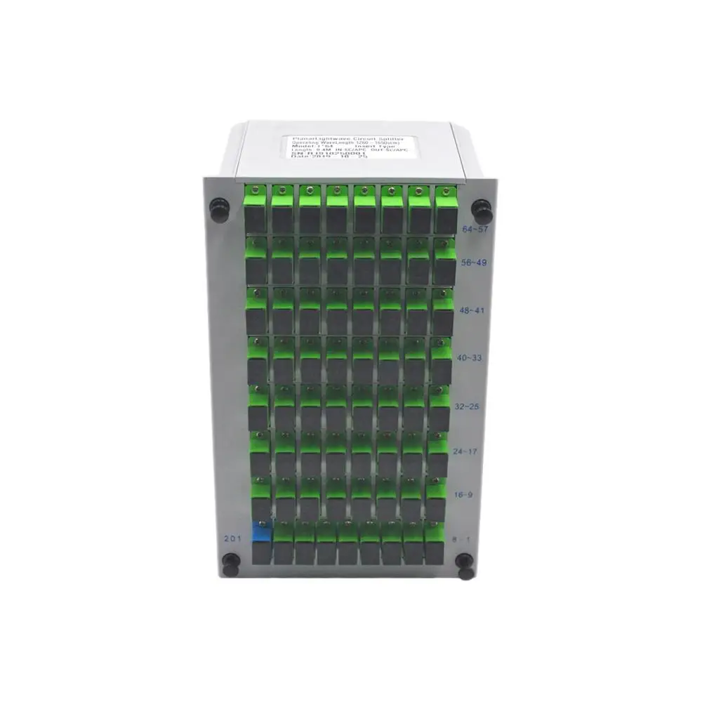 

Бесплатная доставка, 1*64 SC/APC Волоконно-оптический сплиттер, 1x64 оптический ПЛК сплиттер, кассета, карточная вставка, тип оптики, FTTH ПЛК волоко...