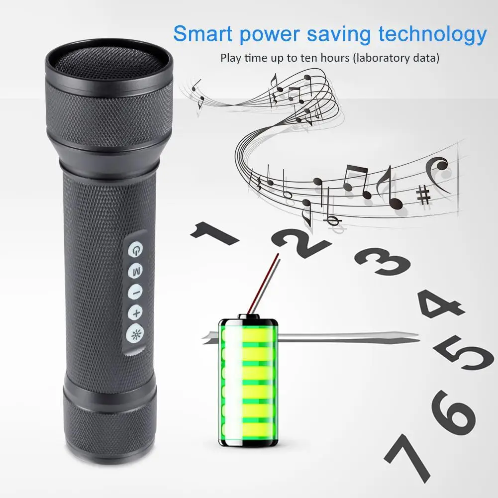 CASTNOO светодиодный фонарик и динамик USB заряжаемая вспышка лампа | Освещение