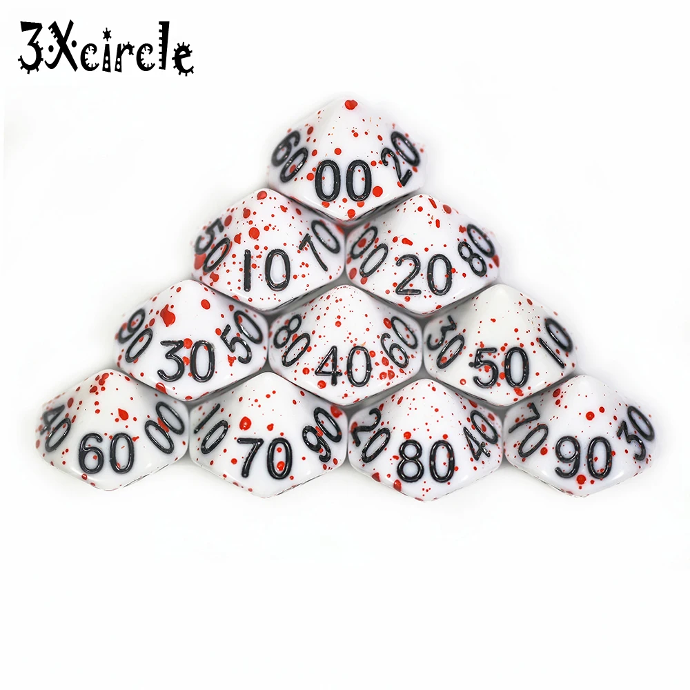Creative 10pcs Polyhedral Opaque Digital Dice D4-D20 for Table Board Role Playing Game | Спорт и развлечения
