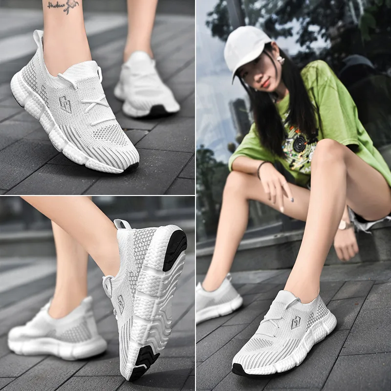 

Trendy Sports Shoes Spring and Autumn Breathable Lightweight Coconut Casual Women's Shoes Running Shoes