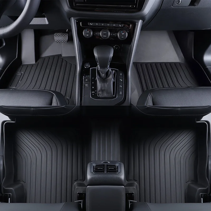 Customized Car Floor Mats Carpet Liner for VW Touran L Allspace 2017 2020 5 seat Edition Auto Foot Pads Cover|Автомобильные