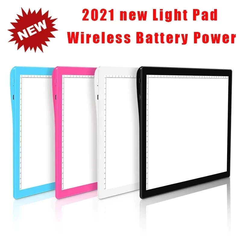 

A4 Wireless Battery Powered Diamond Painting LED Light Board Crafts Tracking Board Rechargeable Light Board Artist Painting View