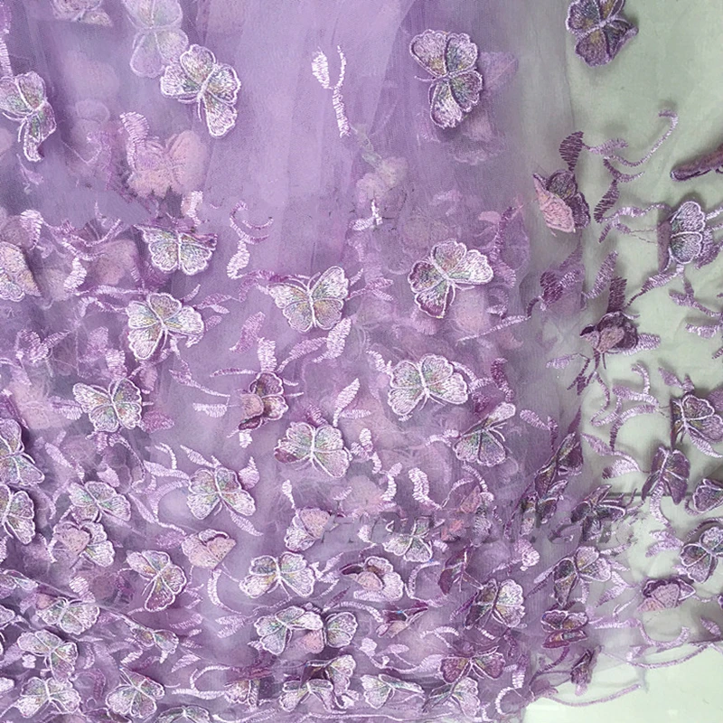 Черный светильник фиолетовая синяя бабочка шифоновая ткань свадебное платье