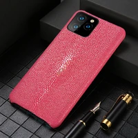 genuine leather natural stingray phone case for iphone 12 pro max 12 mini 7 plus funda for iphone 11 pro max 8 plus x xs max xr