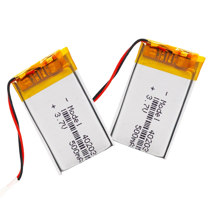 1/2/4 Pcs High Quality 3.7V 402035 Lipo Lithium Polymer Batteries 500mAh Li Ion Battery Replacement For Bt Headset Toys MP3 | Электроника