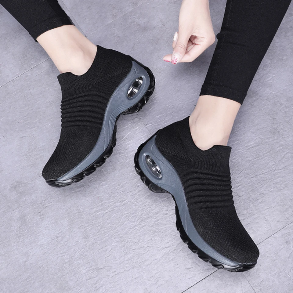 

Dancing Running Sports Air Shoes Ladies Casual Sports Shoes Women Comfortable Flat Sports Shoes Women's Shoes