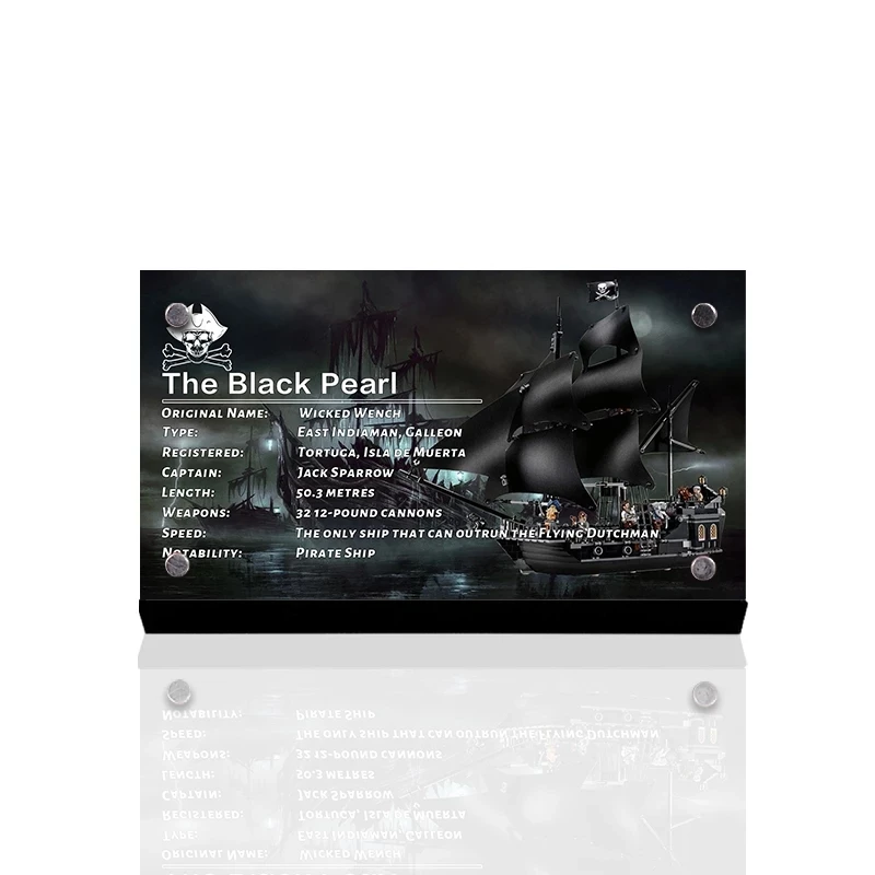 

The Acrylic Display Stand Brand Name Plate Compatible With 4184 Building Blocks Bricks Toys Decoration