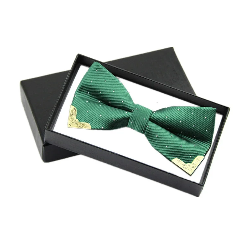 Мужской галстук бабочка Поддельный Воротник Женский шелковый свадьба черный