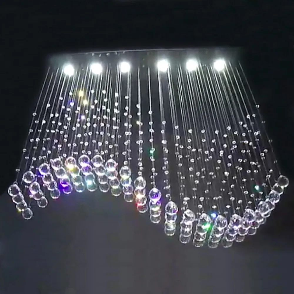 Хрустальный потолочный светильник для прихожей спальни гостиной прямоугольная