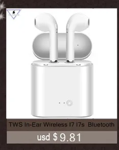 На русском языке TWS наушники-вкладыши Bluetooth I7 I7s мини беспроводные наушники музыкальные наушники стерео гарнитура для Iphone X 7 8 samsung Xiaomi
