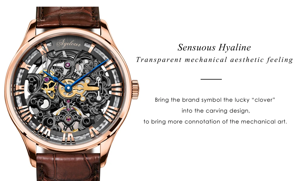 AGELOCER Reloj швейцарские черные мужские часы-скелетоны кожаные спортивные часы запас хода 80H часы наручные часы Relogio Masculino