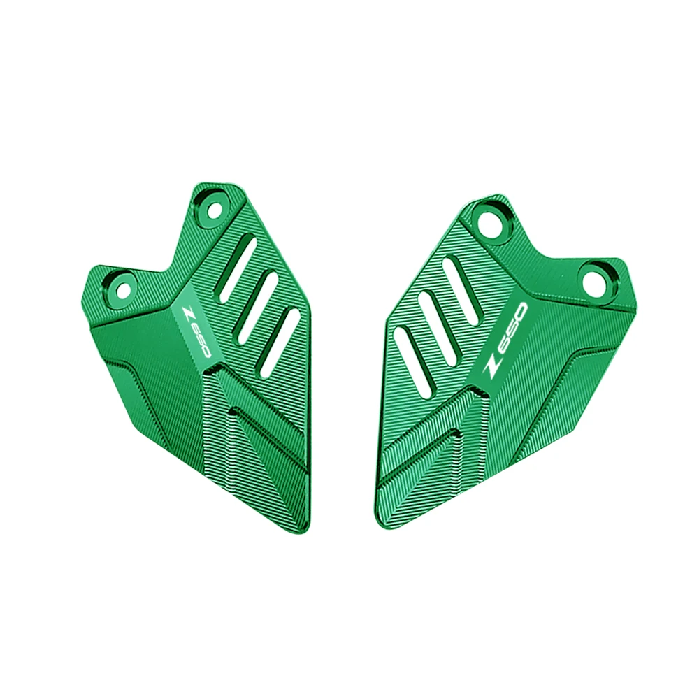 CNC Aluminum alloy Motorcycle FootPeg Footrest Rear set Heel Plates Guard Protector For KAWASAKI Z650 Z 650 2017 2018 2019 2020 |