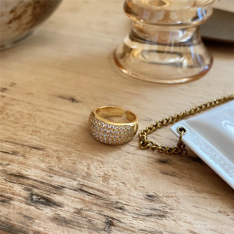 RUIYI реальные 925 стерлингового серебра Ширина глазури 18K золота ААА Циркон Кольца