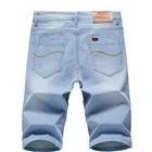 Шорты мужские джинсовые тонкие, Классические деловые повседневные брендовые, черные синие, лето 2021