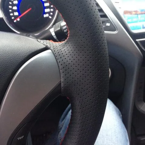 Чехол рулевого колеса автомобиля из натуральной кожи для Toyota Corolla 2006 2010 Matrix 2009 Auris