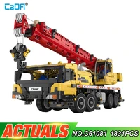 cada c61081 city radio remote control engineering vehicle truck crane building block model moc childrens educational toy gift