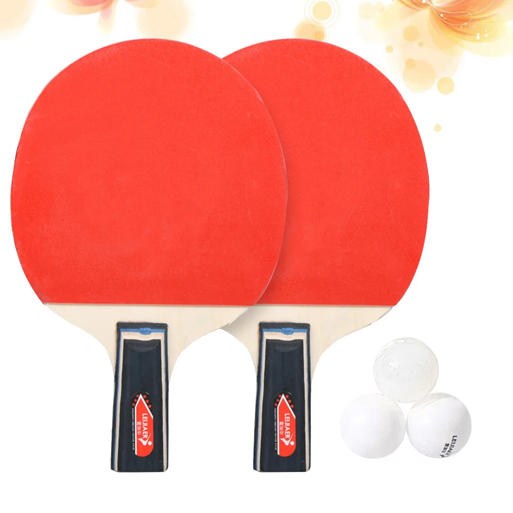 

Professional Table Tennis Kit Durable Table Tennis Racket Pong Rack Bat Racket for Outdoor Sports Player Training (Shakehand Gri