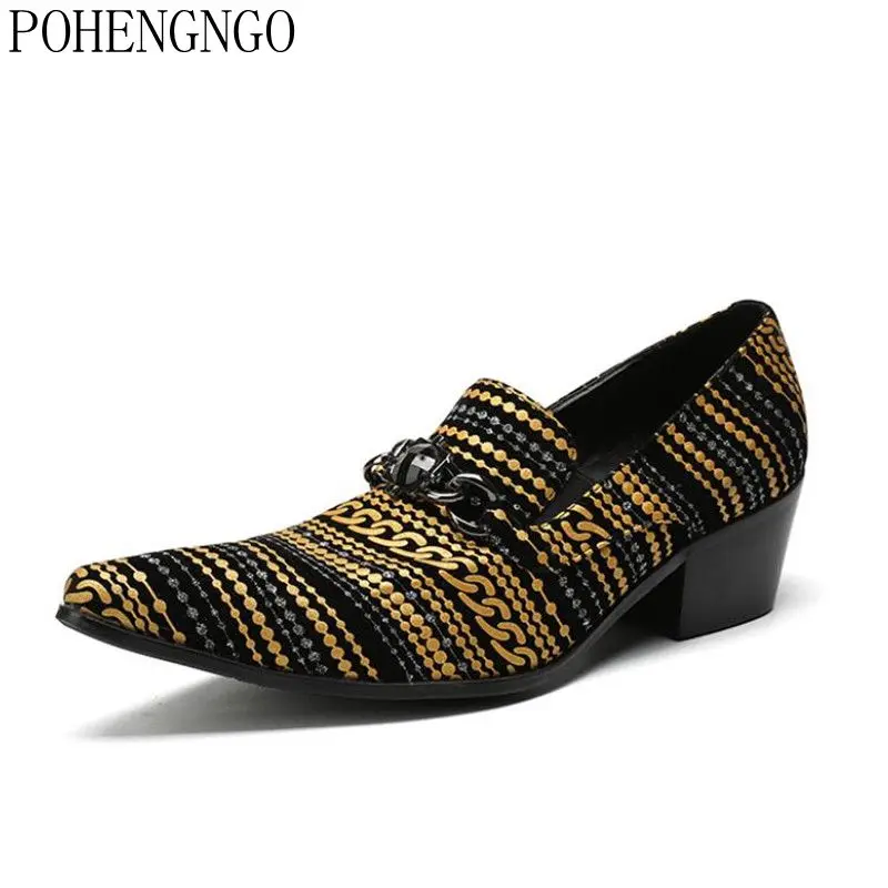 

2021 высококачественные роскошные вечерние мужские туфли на высоком каблуке с кристаллами в британском стиле, мужские свадебные туфли, класс...