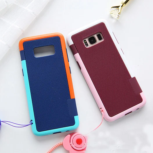 SAM S10 plus Zenus Walnutt Color Shock Shockproof Cover Case For samsung Galaxy S9 S8 note8 note 9 Silicone case+ strap |