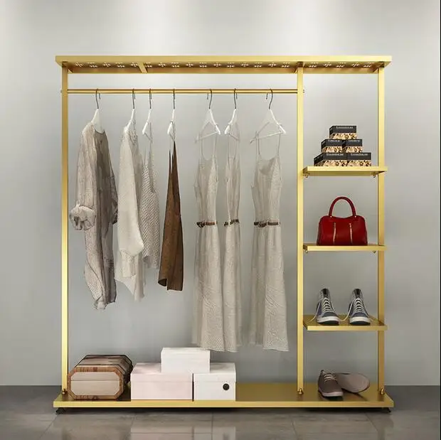 

clothing store display rack clothes hat rack clothes rack floor type bedroom hanging rack European hanging bag clothes rack
