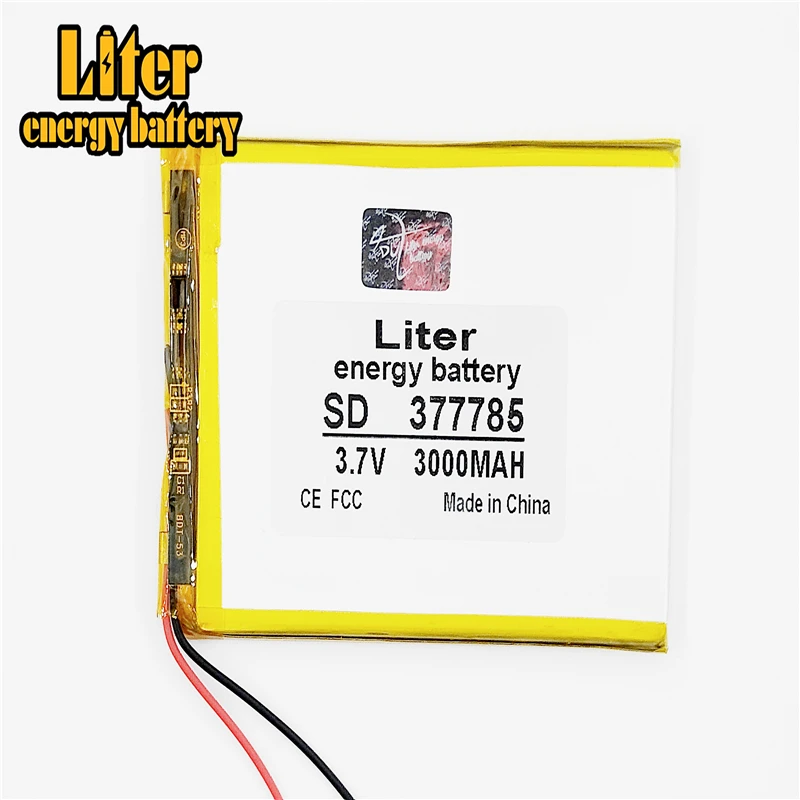 3 7 v 3000mah 377785 357585 литий полимерный аккумулятор для планшета с платой планшетного