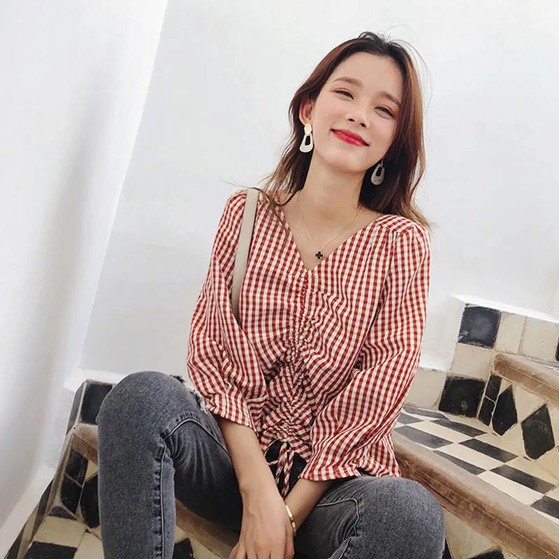 Женские рубашки новинка 2020 весна-осень длинный рукав свободный женский