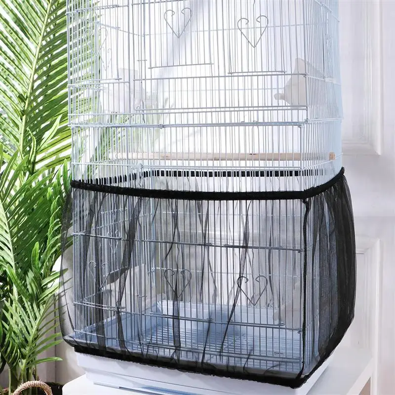 

Cage Bird Cover Catcher Covers Mesh Night Pet Birds Parrot Skirt Net For