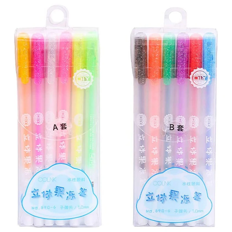 

Трехмерный текстовый маркер «сделай сам» Ручная роспись граффити ручная учетная запись творческий набор желейных 3d-ручек для студентов