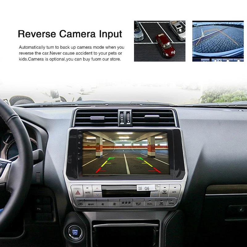 Автомагнитола мультимедийный плеер для Toyota Prado 2018 2 Din Android 9 1 + 16 ГБ автомобильный