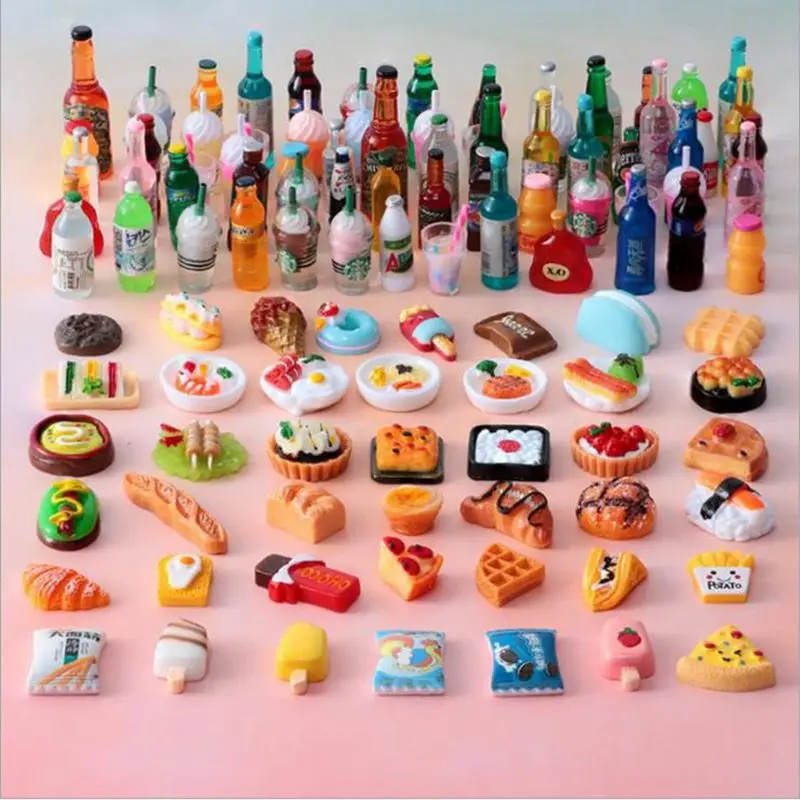 

1/12 Scale Miniature Dollhouse Supermarket Food Snacks Ice Cream, Drink for Blyth Barbies OB11 Bjd Doll Decor Accessories