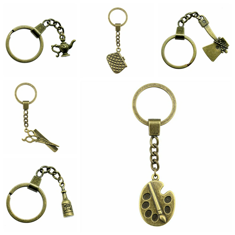 

1 Piece Handmade Car Keychain Gift Keychains 42x18mm Money Us Dollar Charms Keychain For Key