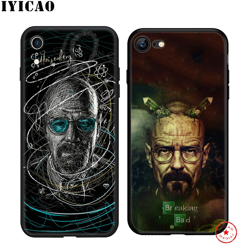 IYICAO Heisenberg Breaking Bad Soft Case for iphone 11 Pro Xr Xs Max 6 6s 7 8 Plus 5 5s Se Silicone TPU |
