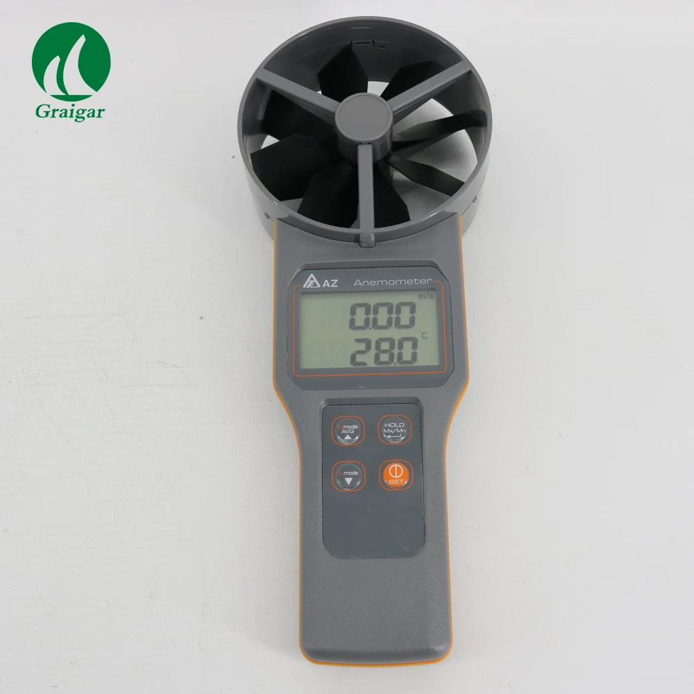 

AZ8916 TEMP&Anemometer Measures Air Velocity Volume Temperature Tester