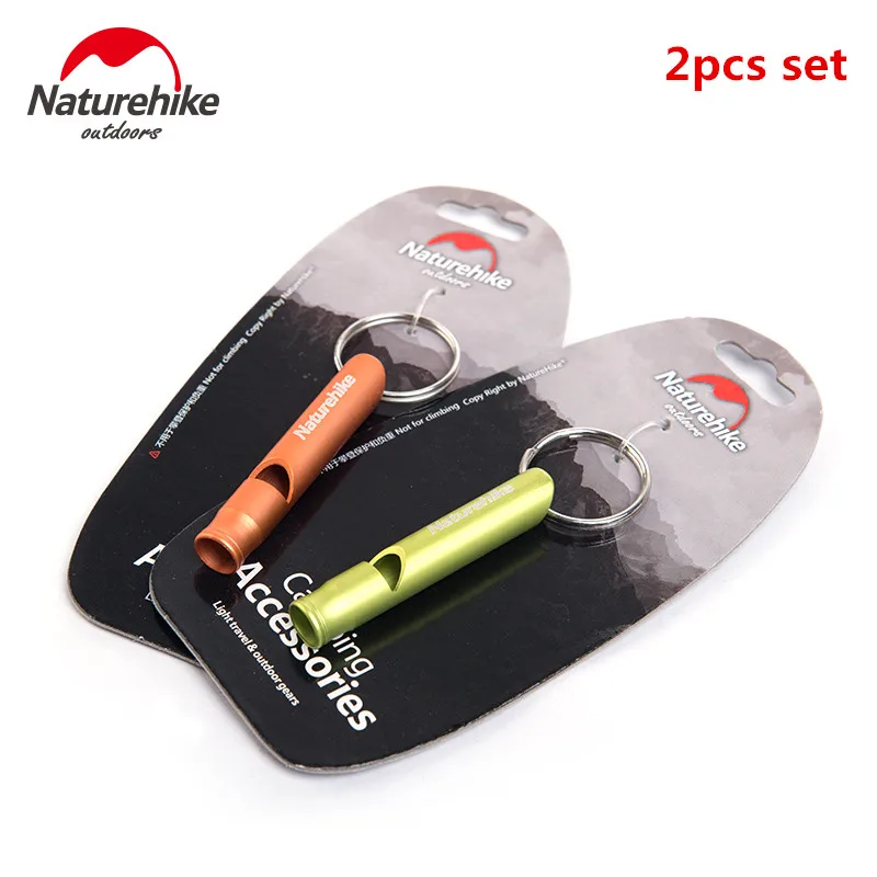 

Naturehike 2pcs set Outdoor Survival Whistle Camping Hiking Survival Rescue Emergency Signal Whistle Emergency Aid Whistle