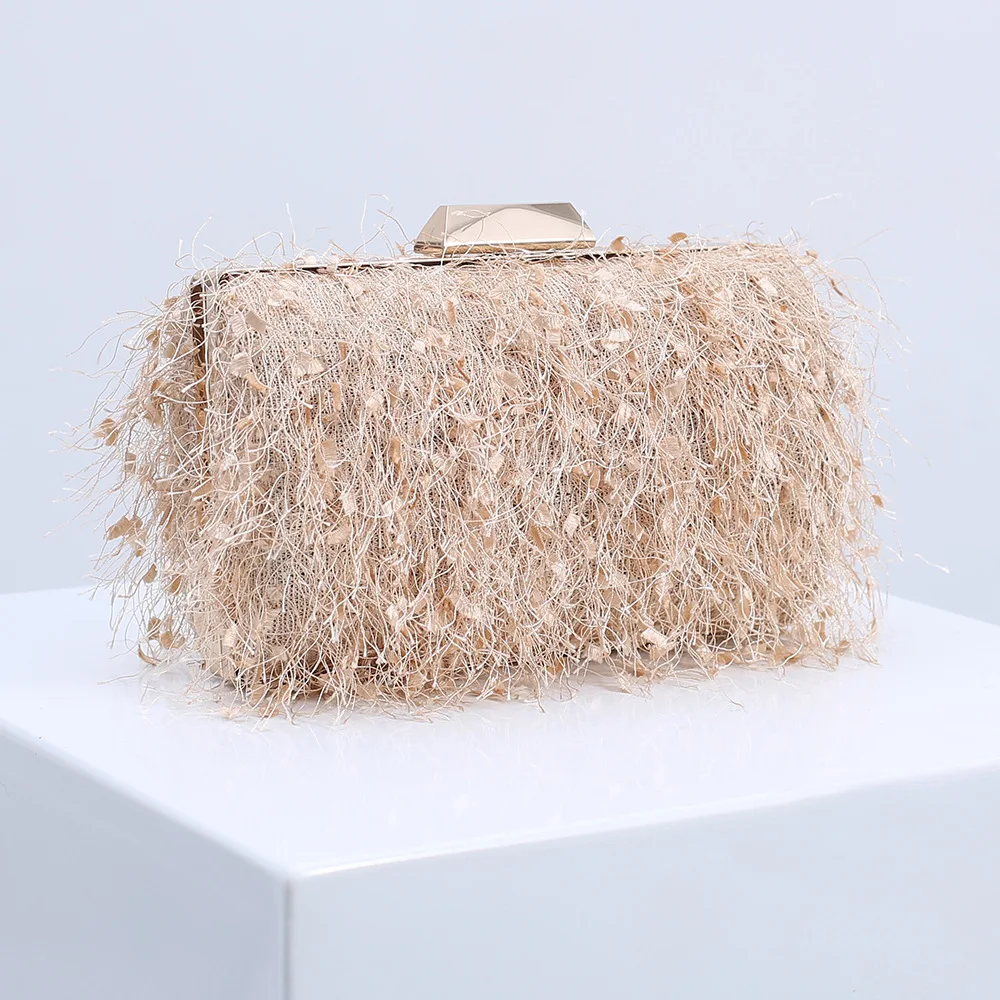 

Tassel Sparkling Party Evening Bag Clutches Wedding Bag for Women