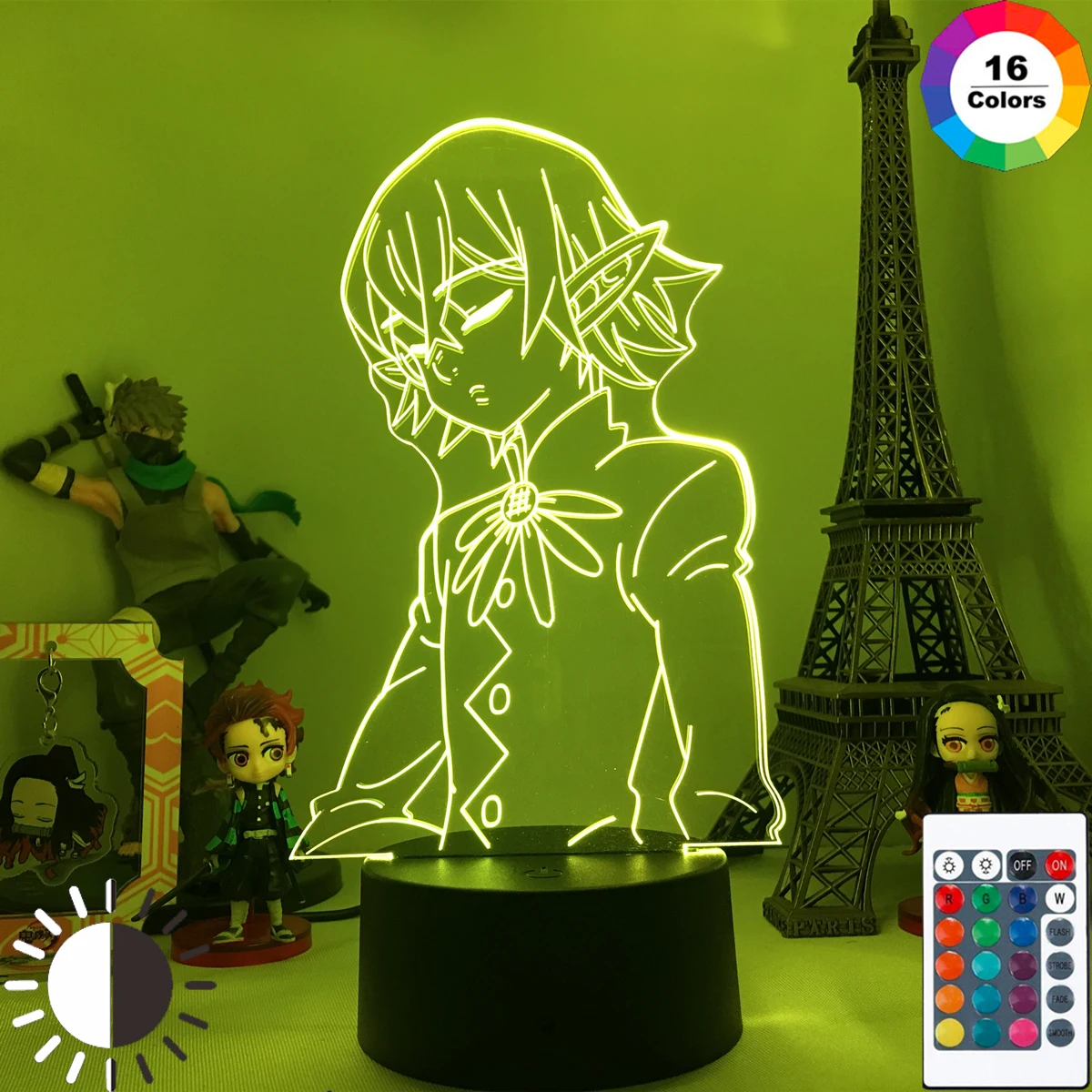 Аниме 3D лампа семь смертных грехов Ночной светильник подарок на день рождения