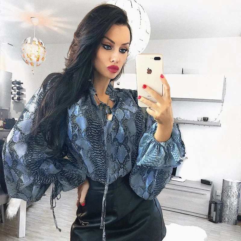 

Fashion Leopard Printed T-Shirt Women Loose Long Sleeve Turtleneck T Shirt 2019 Autumn Women's Clothing Sexy Female tshirt Lady