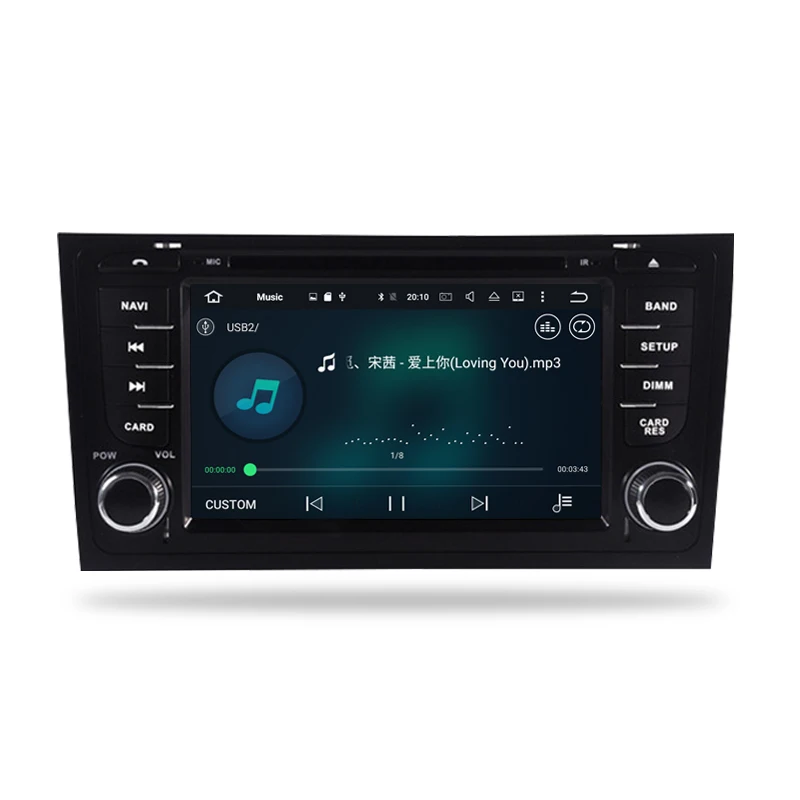 Автомобильный DVD плеер Android 9 0 GPS навигация мультимедийная стерео система для AUDI A6