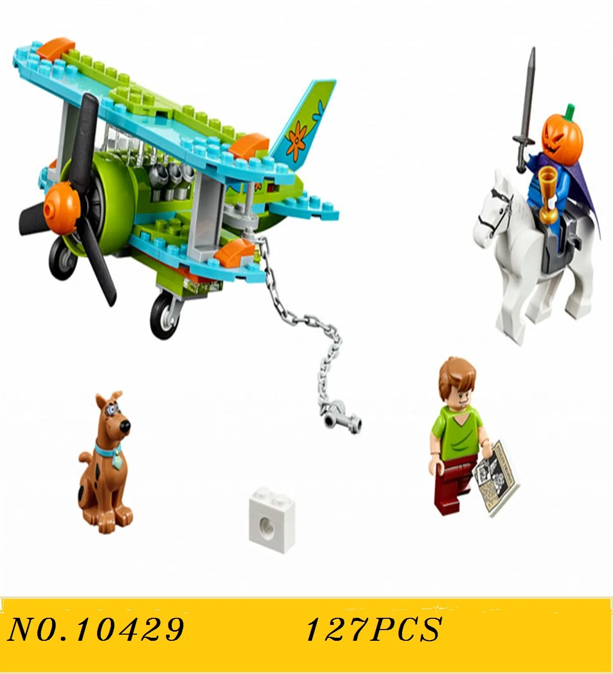 BELA 10428 10429 Scooby Doo строительные блоки модель обучающая игрушка для детей детские