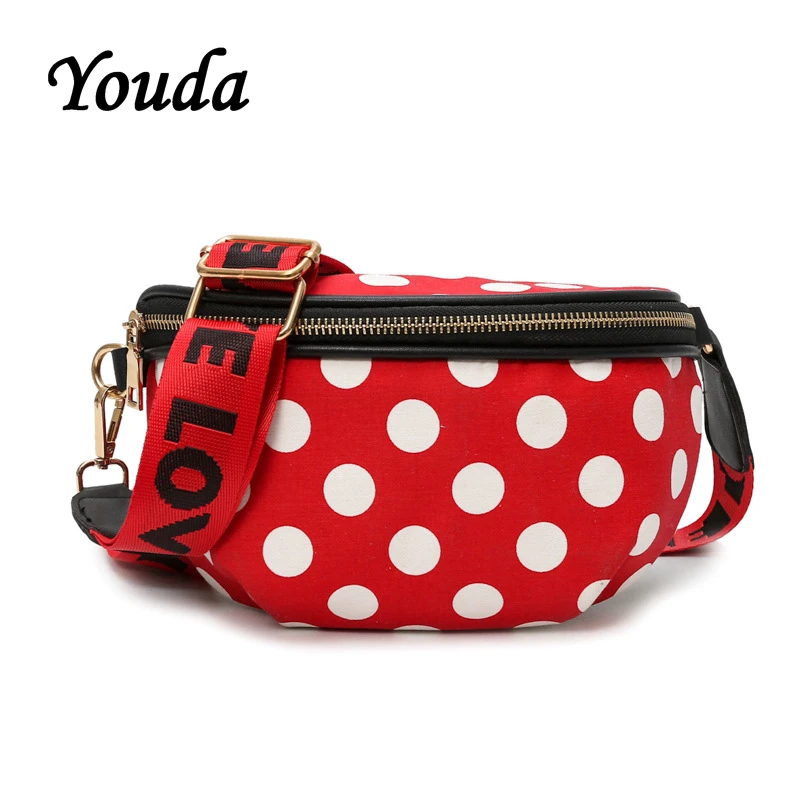 Youda модная дамская сумка из искусственной кожи с принтом в горошек женская для мобильного телефона