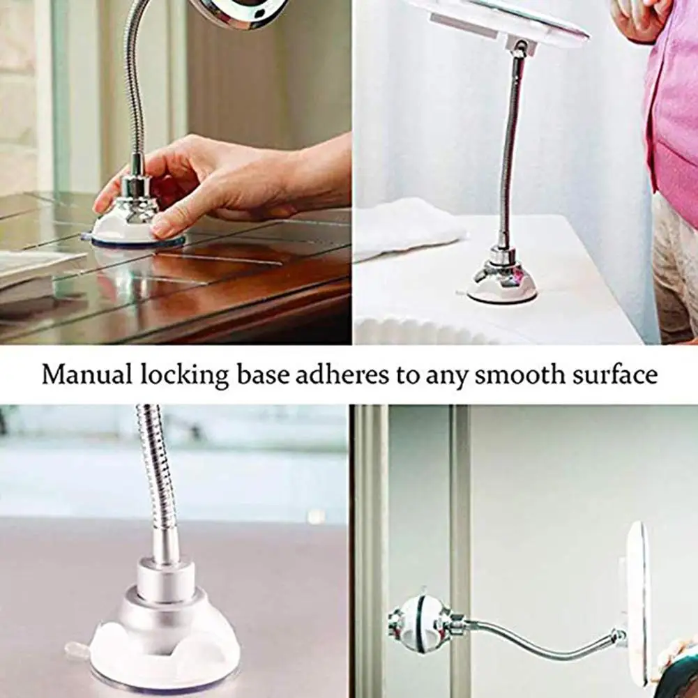 Новый светодиодный зеркало для макияжа с освещенный туалетный столик 10X