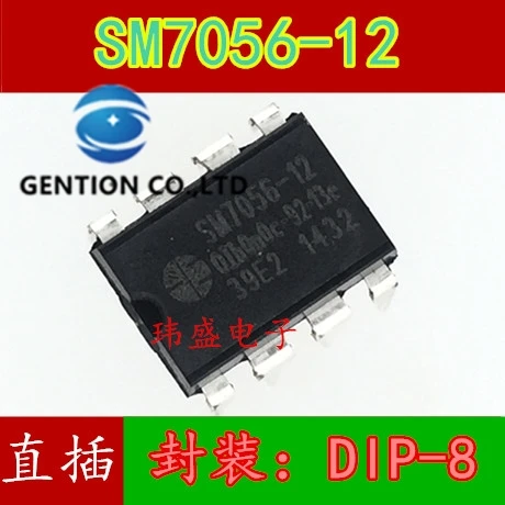

10 шт. SM7056-12 DIP-8 SM7056 Мощность чип управления в наличии 100% новый и оригинальный