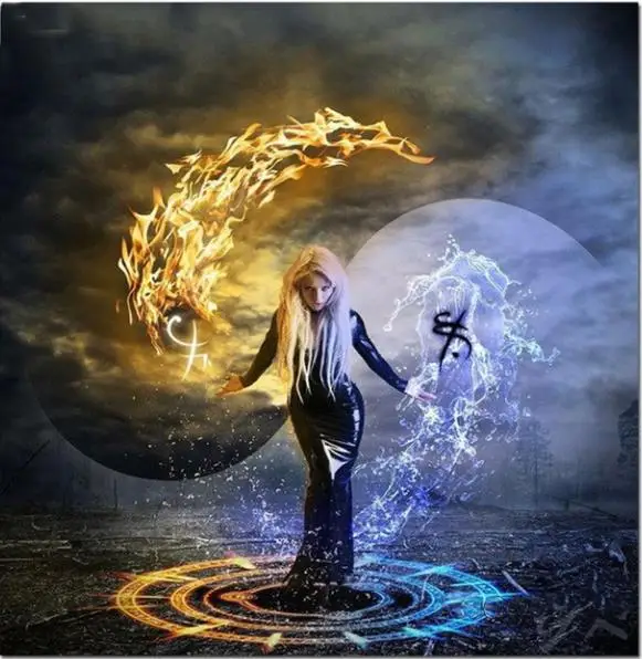 Алмазная 5D картина сделай сам алмазная вышивка Инь-Ян сплетни круглые стразы