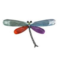 fashion resin dragonfly brooches for women 2019 vintage crystal insect brooch pins for men animal jewelry dropshipping
