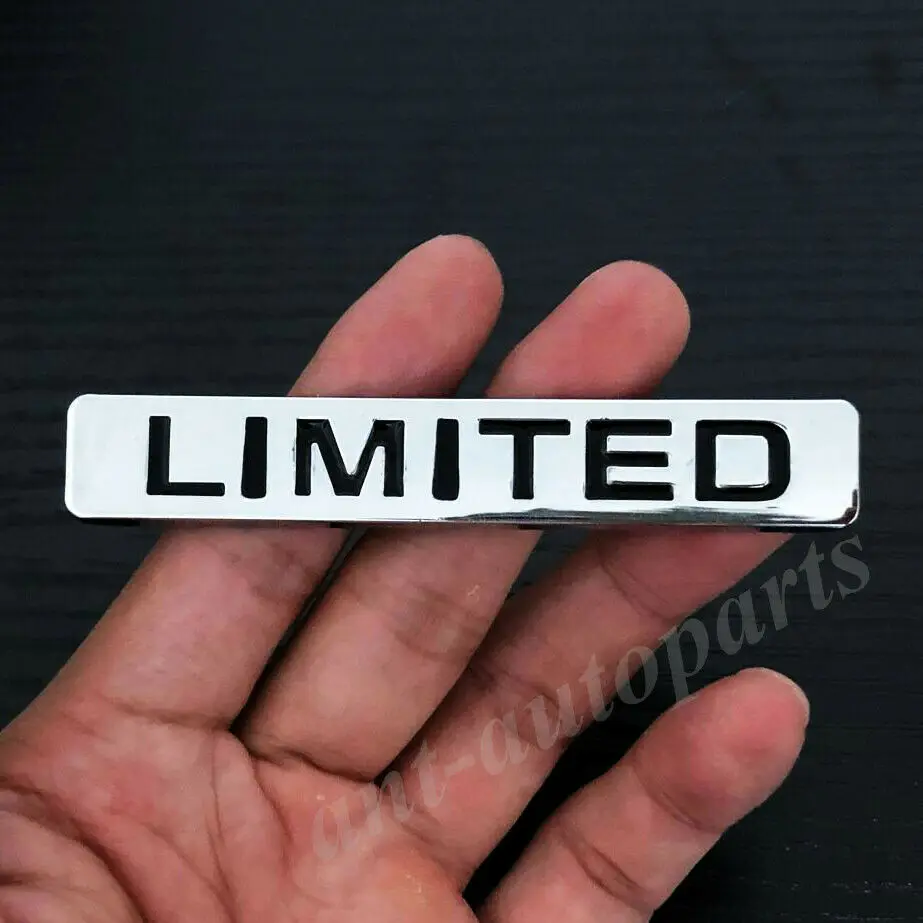 

Metal Chrome Limited Edition Car Trunk Fender Emblem Badge Decals Sticker