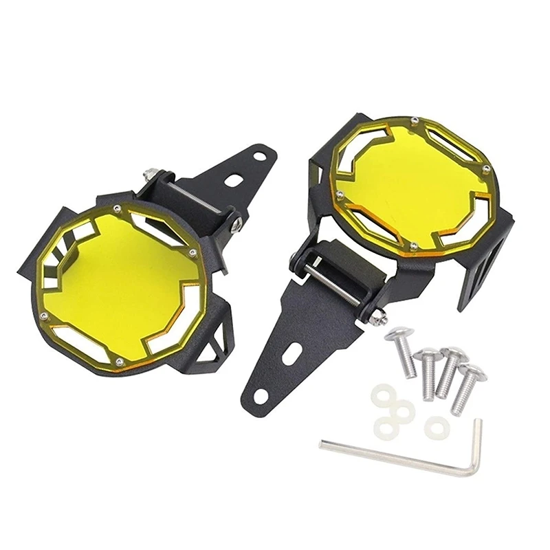 

NEW-2Pcs for -BMW R1200GS F800GS R1250GS F850GS F750GS ADV Motorcycle Flippable Fog Light Protector Guard Lamp Cover