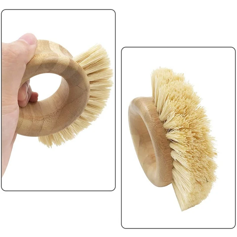 3 шт бамбуковая посуда щетка для очистки фруктов и чистки овощей подходит